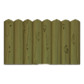 Бордюр деревянные столбики N1, 60x35x5 см 1200000005 фото